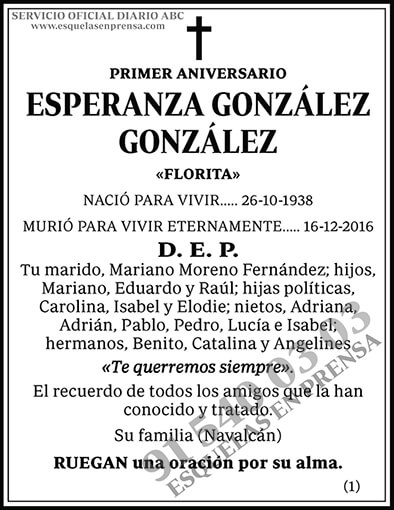 Esperanza González González